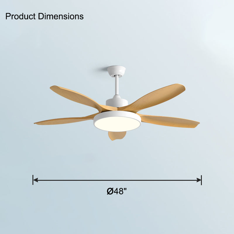 WOMO 5-Blatt-Modern-Deckenventilator-Leuchte-WM5129