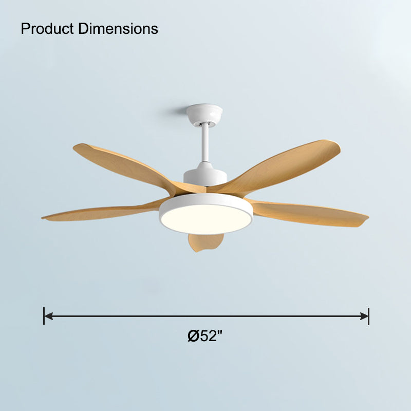 WOMO 5-Blatt-Modern-Deckenventilator-Leuchte-WM5129