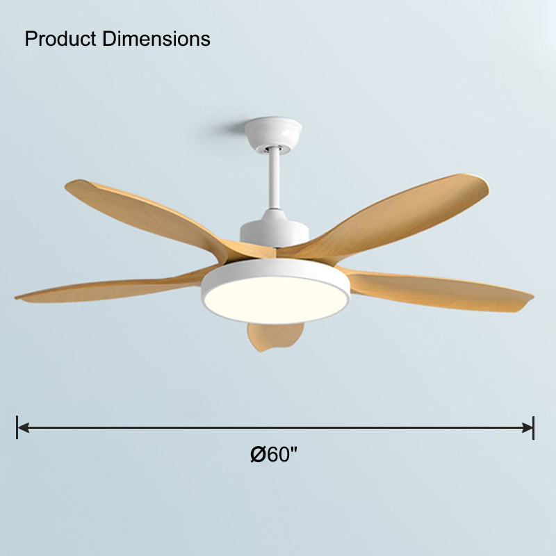 WOMO 5-Blatt-Modern-Deckenventilator-Leuchte-WM5129