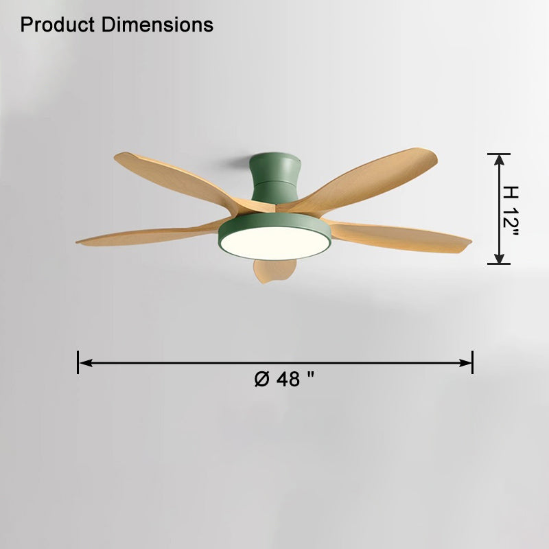 WOMO Scandi Große Deckenventilatorlampe zur bündigen Montage-WM5130