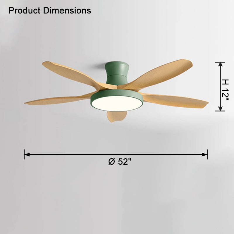 WOMO Scandi Große Deckenventilatorlampe zur bündigen Montage-WM5130