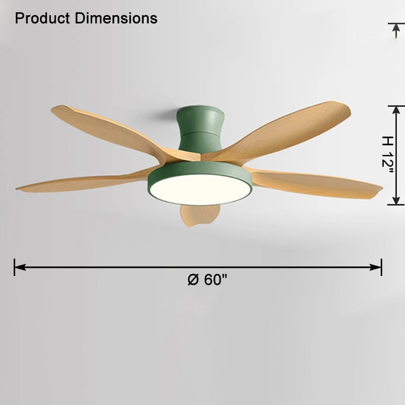 WOMO Scandi Große Deckenventilatorlampe zur bündigen Montage-WM5130