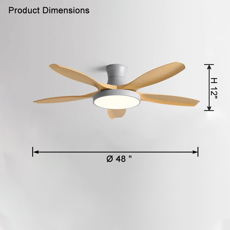 WOMO Scandi Große Deckenventilatorlampe zur bündigen Montage-WM5130