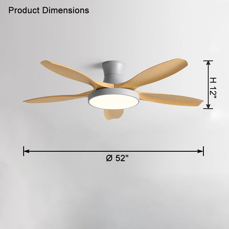 WOMO Scandi Große Deckenventilatorlampe zur bündigen Montage-WM5130