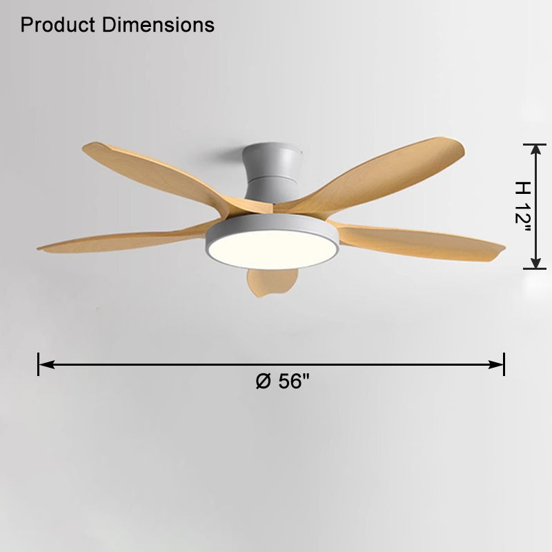 WOMO Scandi Große Deckenventilatorlampe zur bündigen Montage-WM5130