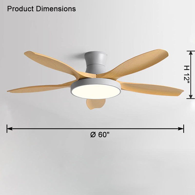 WOMO Scandi Große Deckenventilatorlampe zur bündigen Montage-WM5130