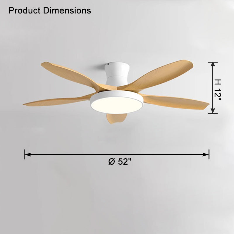 WOMO Scandi Große Deckenventilatorlampe zur bündigen Montage-WM5130