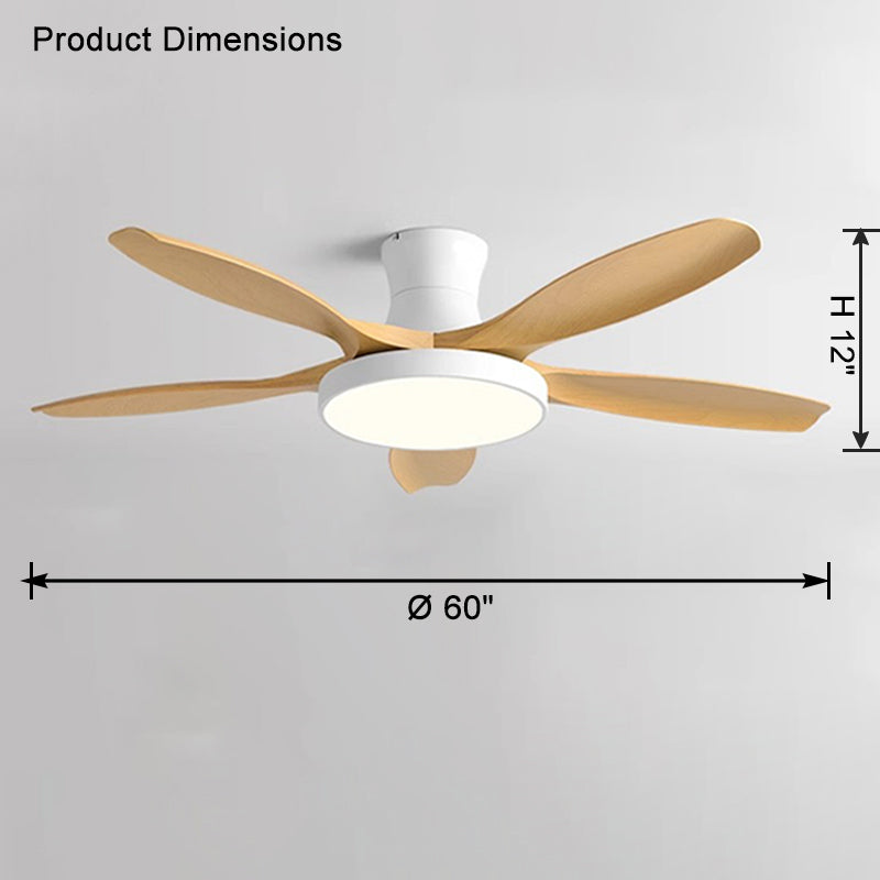 WOMO Scandi Große Deckenventilatorlampe zur bündigen Montage-WM5130