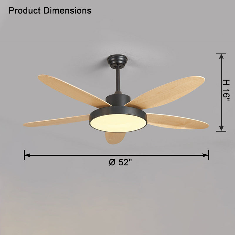 WOMO 5-Blatt Moderne Deckenventilator Lampe-WM5131