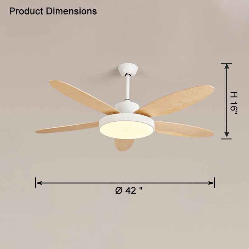 WOMO 5-Blatt Moderne Deckenventilator Lampe-WM5131