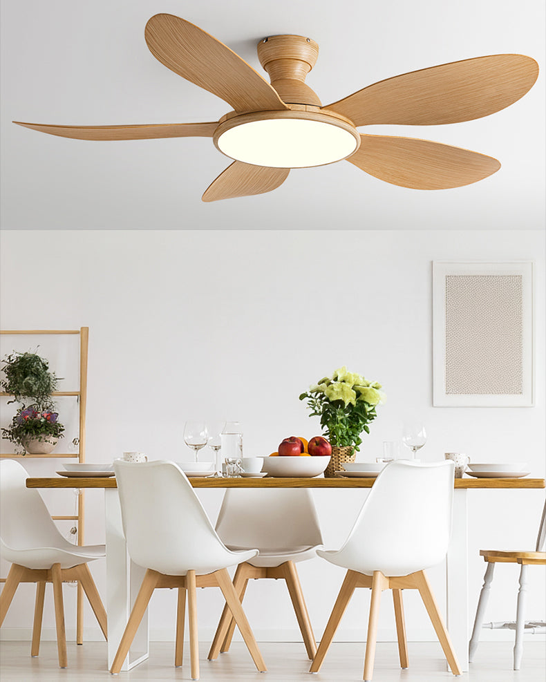 WOMO Deckenventilator mit flachem Profil und hellem Licht - WM5153