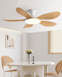 Ventilateur de plafond WOMO à profil plat et lumière vive - WM5153