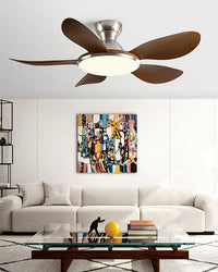 WOMO Ceiling Fan Lamp with Flat Design - WM5164