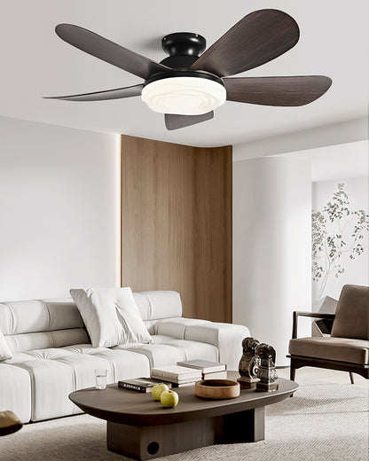 WOMO 52 inch Low Profile Ceiling Fan with Bright Light - WM5165