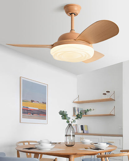 WOMO Modern Ceiling Fan with Bright Light - WM5169