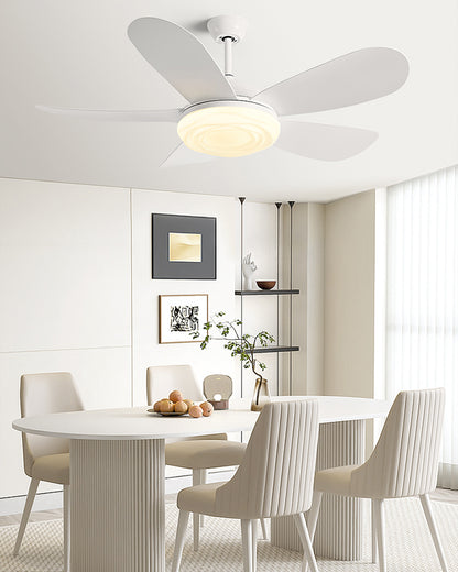 WOMO Modern Ceiling Fan with Bright Light - WM5169