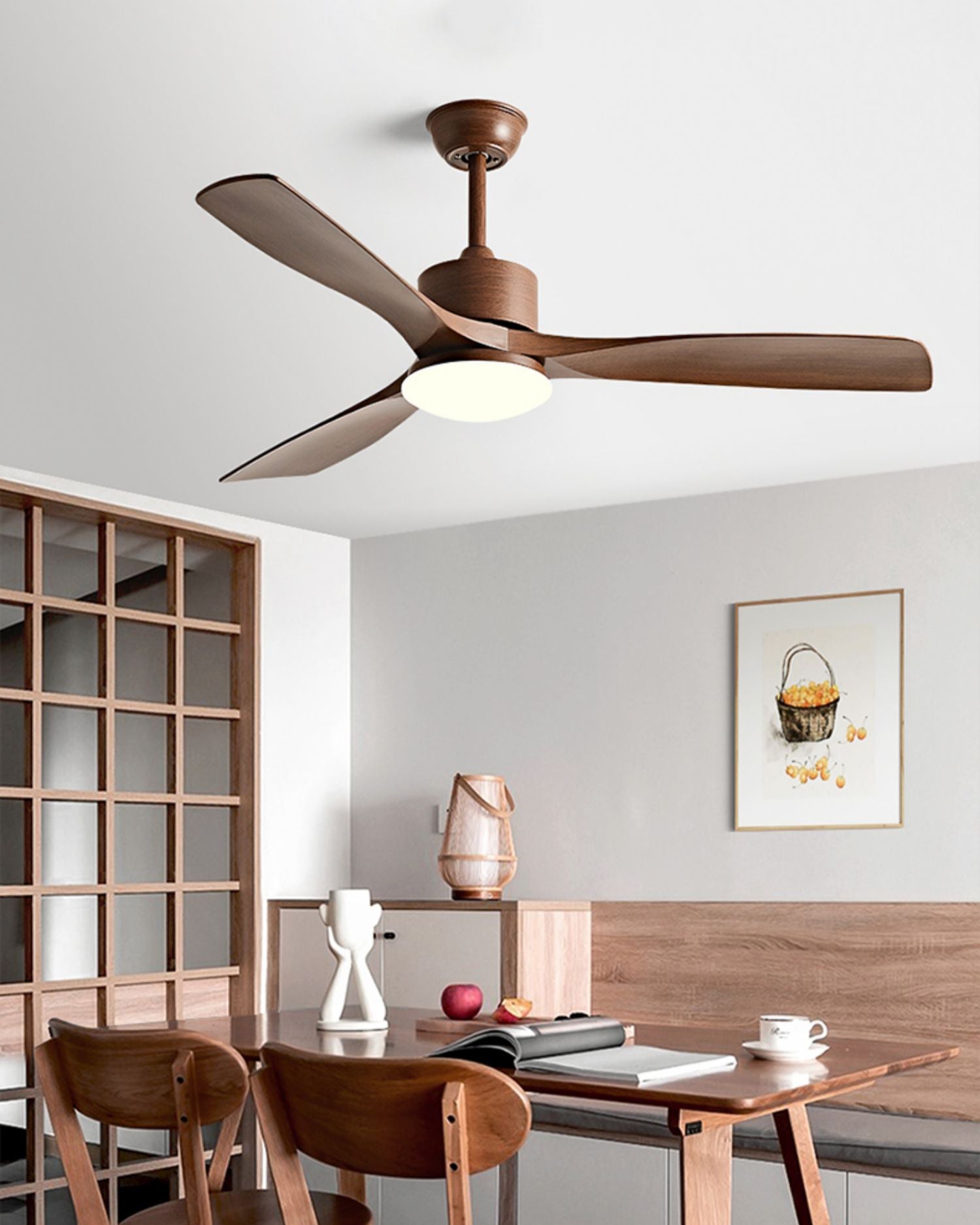 WOMO Deckenventilatorlampe mit 3 Flügeln - WM5178