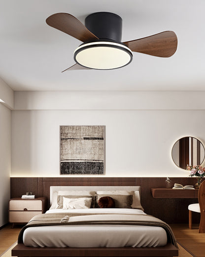WOMO 28 Inch Small Hugger Ceiling Fan Lamp - WM5186
