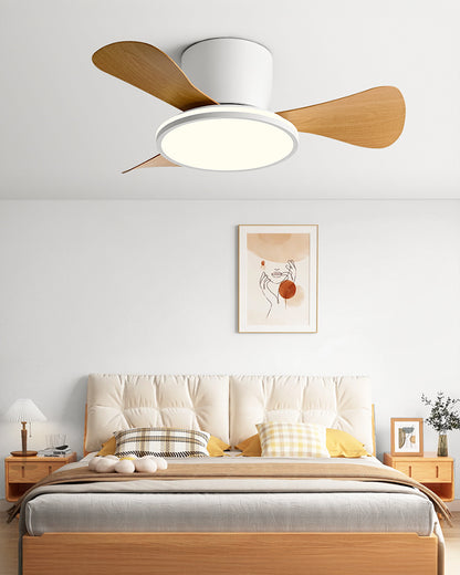 WOMO 28 Inch Small Hugger Ceiling Fan Lamp - WM5186
