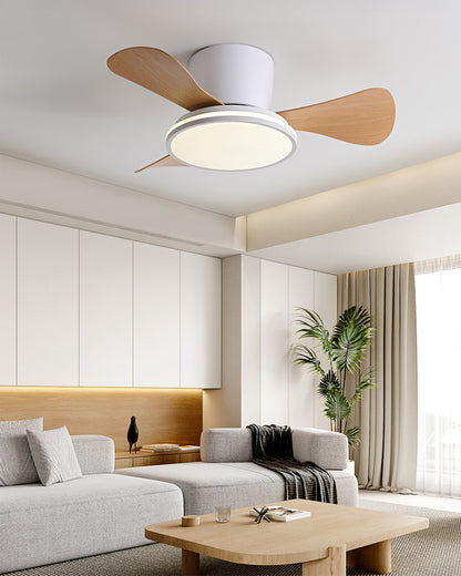 WOMO 28 Inch Small Hugger Ceiling Fan Lamp - WM5186