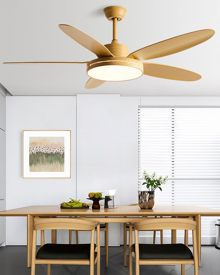 WOMO 5 Blade Modern Ceiling Fan Lamp - WM5189