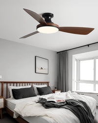 WOMO Plafonnier ventilateur à profil bas moderne - WM5190