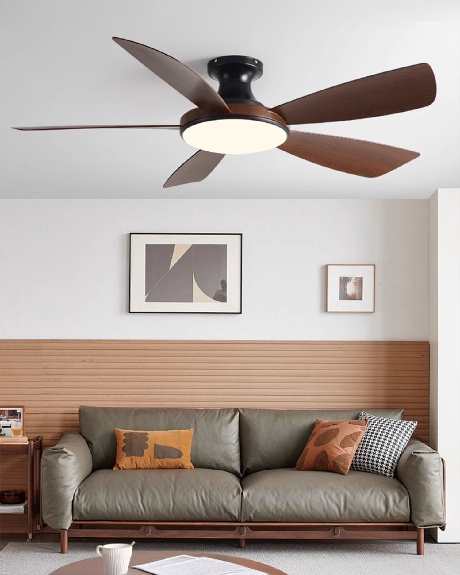 WOMO Moderne Deckenventilatorlampe mit niedrigem Profil - WM5190