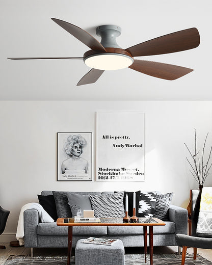 WOMO Modern Low Profile Ceiling Fan Lamp - WM5190
