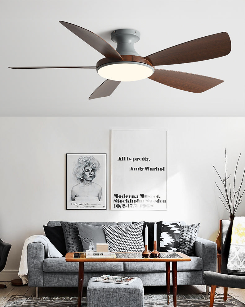 WOMO Moderne Deckenventilatorlampe mit niedrigem Profil - WM5190