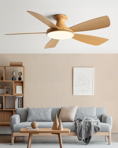 WOMO Modern Low Profile Ceiling Fan Lamp - WM5190