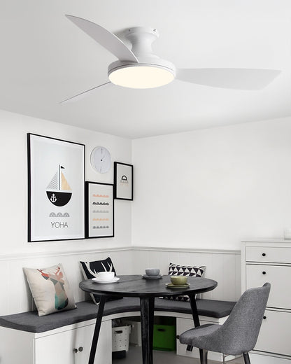 WOMO Modern Low Profile Ceiling Fan Lamp - WM5190