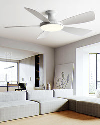 WOMO Plafonnier ventilateur à profil bas moderne - WM5190