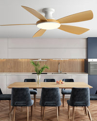 WOMO Plafonnier ventilateur à profil bas moderne - WM5190