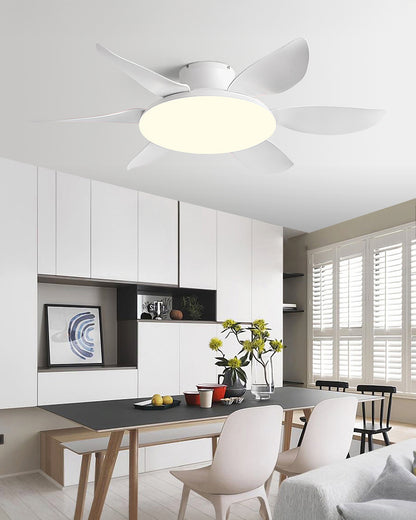 WOMO 6 Blade Low Profile Ceiling Fan with Bright Light - WM5191