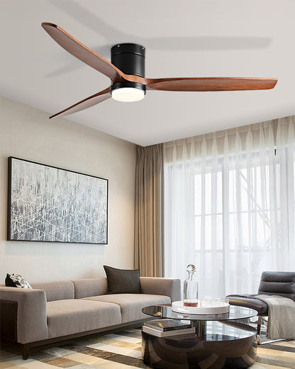 WOMO 3 Blade Low Profile Ceiling Fan Lamp - WM5193