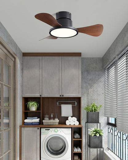 WOMO 30 Inch Low Profile Ceiling Fan Lamp - WM5196