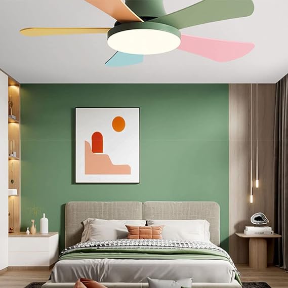 Ventilateur de Plafond Plat avec Lumière WOMO Scandi-WM5086
