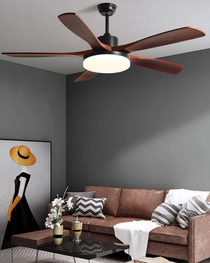 WOMO 5 Blade Modern Ceiling Fan Lamp - WM5206