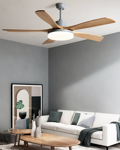 WOMO 5 Blade Modern Ceiling Fan Lamp - WM5206