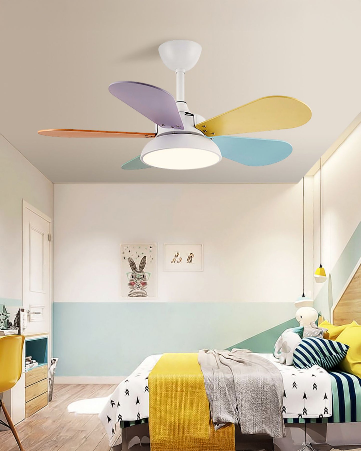 WOMO Modern Children Ceiling Fan Lamp - WM5207