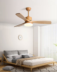 Plafonnier ventilateur moderne en bois WOMO – WM5209