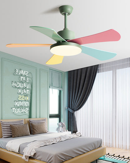 WOMO 5 Blade Children Ceiling Fan Lamp-WM5211
