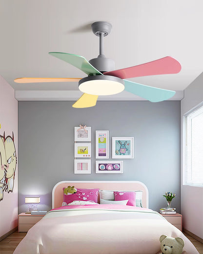 WOMO 5 Blade Children Ceiling Fan Lamp-WM5211