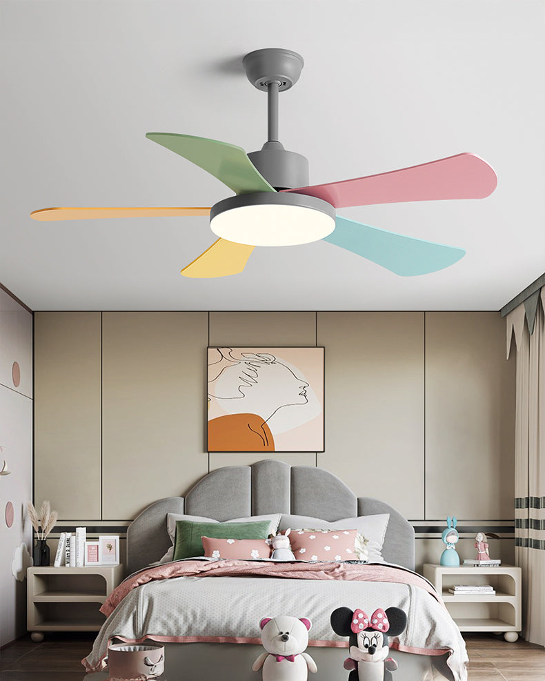 WOMO 5 Blade Children Ceiling Fan Lamp-WM5211