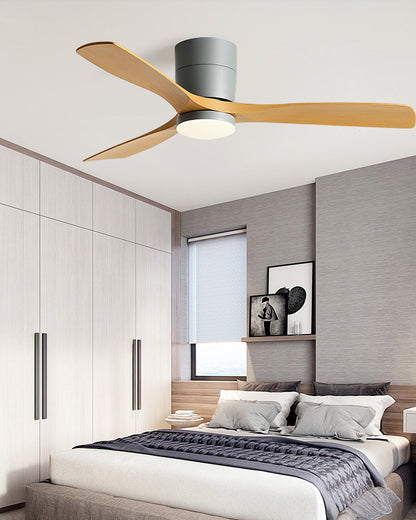 WOMO Modern Low Profile Ceiling Fan Lamp-WM5215