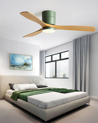 WOMO Moderne Flachbau-Deckenventilatorleuchte – WM5215