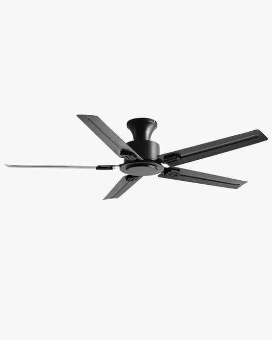 WOMO Low Profile Black Blade Ceiling Fan-WM5217a
