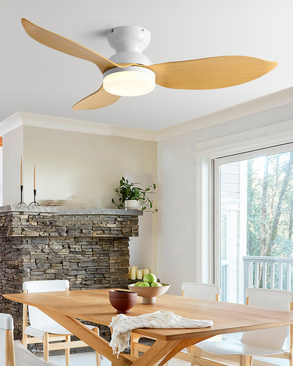 WOMO 38 Inch Low Profile Ceiling Fan Lamp-WM5219
