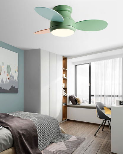 WOMO 38 Inch Children Low Profile Ceiling Fan Lamp-WM5220