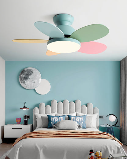 WOMO 36 Inch Children Low Profile Ceiling Fan Lamp-WM5225
